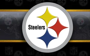 Pittsburgh Steelers Logo On Helmet Flag Wallpaper