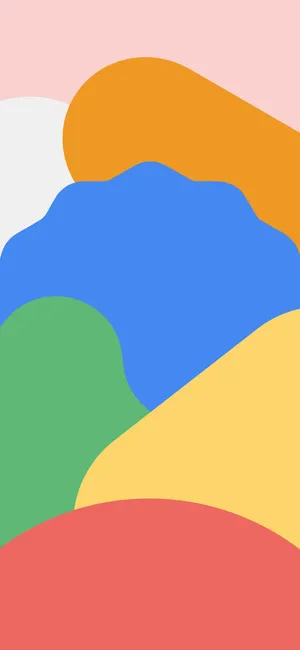 Pixel 5 Abstract Vector Art Wallpaper