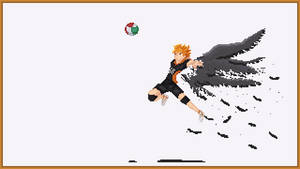 Pixel Art Shoyo Hinata Wallpaper