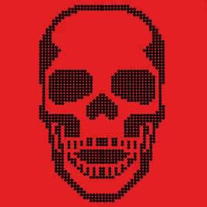 Pixel Skull Red Pfp Wallpaper