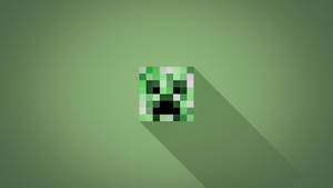 Pixelated Minecraft Creeper Head Wallpaper