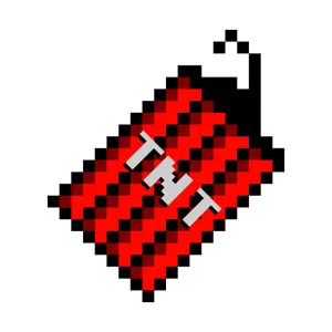 Pixelated Minecraft Tnt Wallpaper