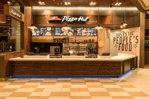 Pizza Hut Branch Modern Interior Wallpaper