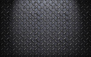 Plain Black Colour With Metal Pattern Wallpaper