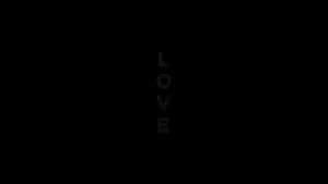 Plain Black Desktop With Love Wallpaper