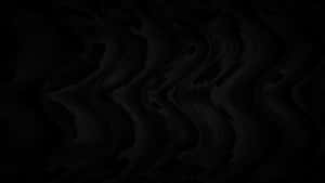 Plain Black Desktop With Wavy Patterns Wallpaper