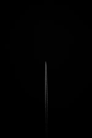 Plain Black Iphone Syringe Needle Wallpaper
