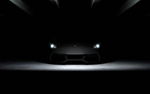 Plain Black Lamborghini Wallpaper