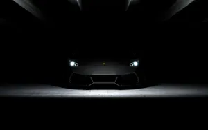 Plain Black Lamborghini Wallpaper
