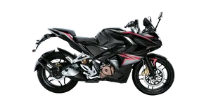 Plain Black Pulsar Rs200 Wallpaper