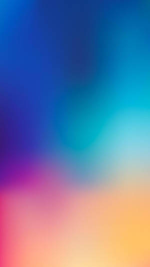 Plain Blue Orange Blur Gradient Iphone Wallpaper