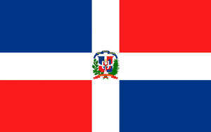 Plain Dominican Republic Flag Wallpaper