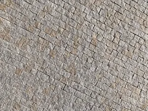 Plain Grey Cobblestone Wall Wallpaper