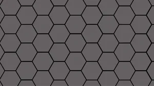 Plain Hexagon Grey Shape Wallpaper