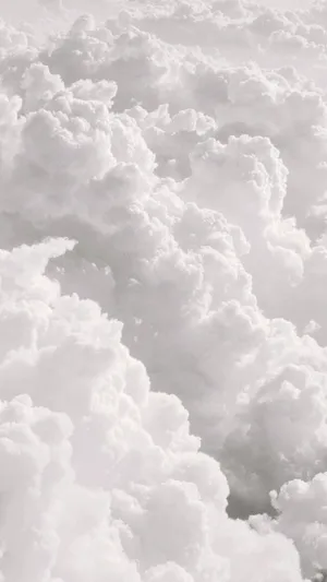 Plain White Clouds Wallpaper