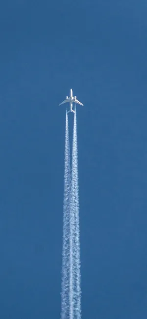 Plane Light Blue Aesthetic Iphone Wallpaper