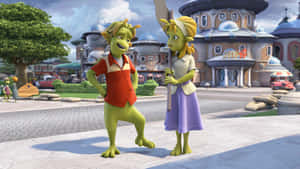 Planet 51 Lem And Neera Wallpaper