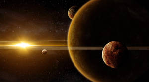 Planet In Galaxy Universe Wallpaper