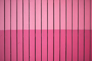 Plank Wall Painted In Kawaii Pink Wallpaper