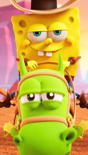 Plankton And Mr. Krabs - The Worst Of Enemies Wallpaper