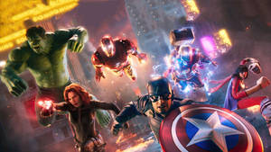 Play Marvel’s Avengers And Save The World Wallpaper