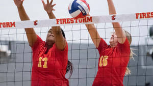 Play Volleyball With The Power Of A Laptop Wallpaper