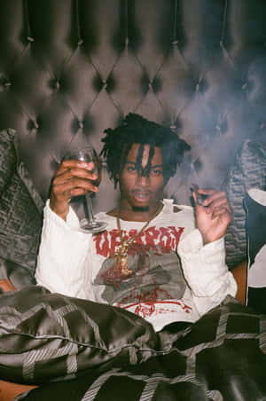 Playboi Carti Hd Smoking Wallpaper