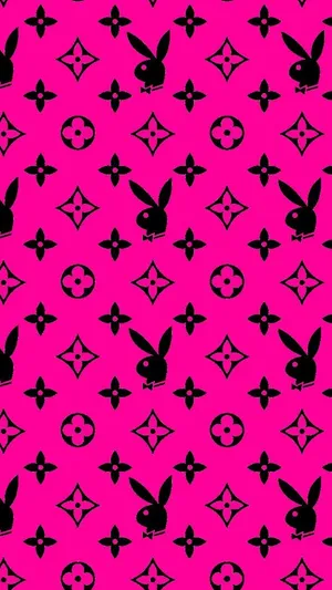 Playboy Lv Pattern Wallpaper