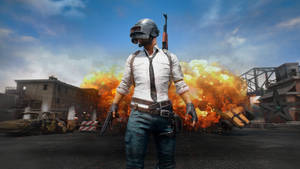 Playerunknown's Battlegrounds Combatant In Battlefield Wallpaper