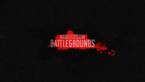 Playerunknown's Battlegrounds Logo In Black Wallpaper