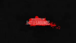 Playerunknown's Battlegrounds Logo In Black Wallpaper
