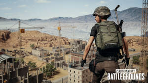 Playerunknown's Battlegrounds Soldier In Construction Site Wallpaper