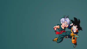 Playful Goten And Trunks Wallpaper