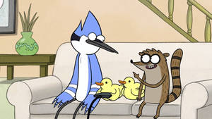 Playing Regular Show Ducks Wallpaper