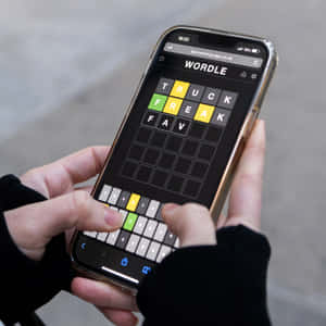 Playing Wordleon Smartphone Wallpaper