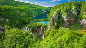 Plitvice Lakes In Crotia Wallpaper