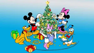 Pluto Disney Christmas Tree Wallpaper