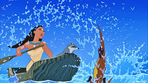 Pocahontas Boating With Meeko Wallpaper