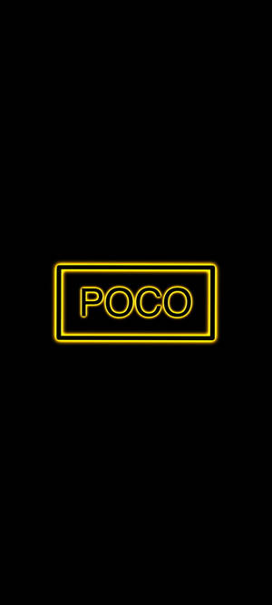 Poco X2 Yellow Font Wallpaper