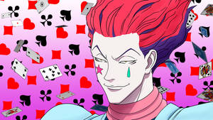 Poke Card Patterned Hisoka Wallpaper