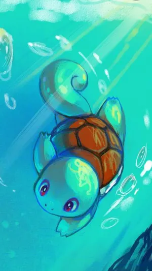 Pokémon Hd Cute Squirtle Wallpaper