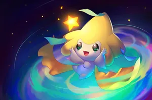 Pokémon Hd Dual Type Jirachi Wallpaper