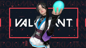 Pokimane As Sage From Valorant Wallpaper