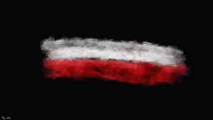 Poland Flag Chalk Art Wallpaper