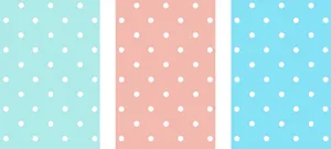 Polka Dots Pattern In Blue, Pink And White Wallpaper