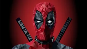 Polygon Art Deadpool Wallpaper