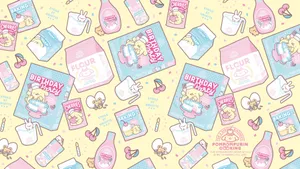 Pompompurin Aesthetic Poster Wallpaper