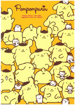 Pompompurin Digital Art Wallpaper