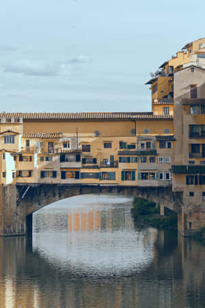 Ponte Vecchio Middle Ages Bridge In Italy Wallpaper