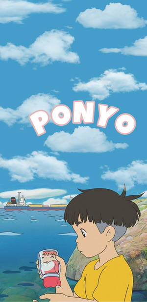 Ponyo In A Glass Wallpaper